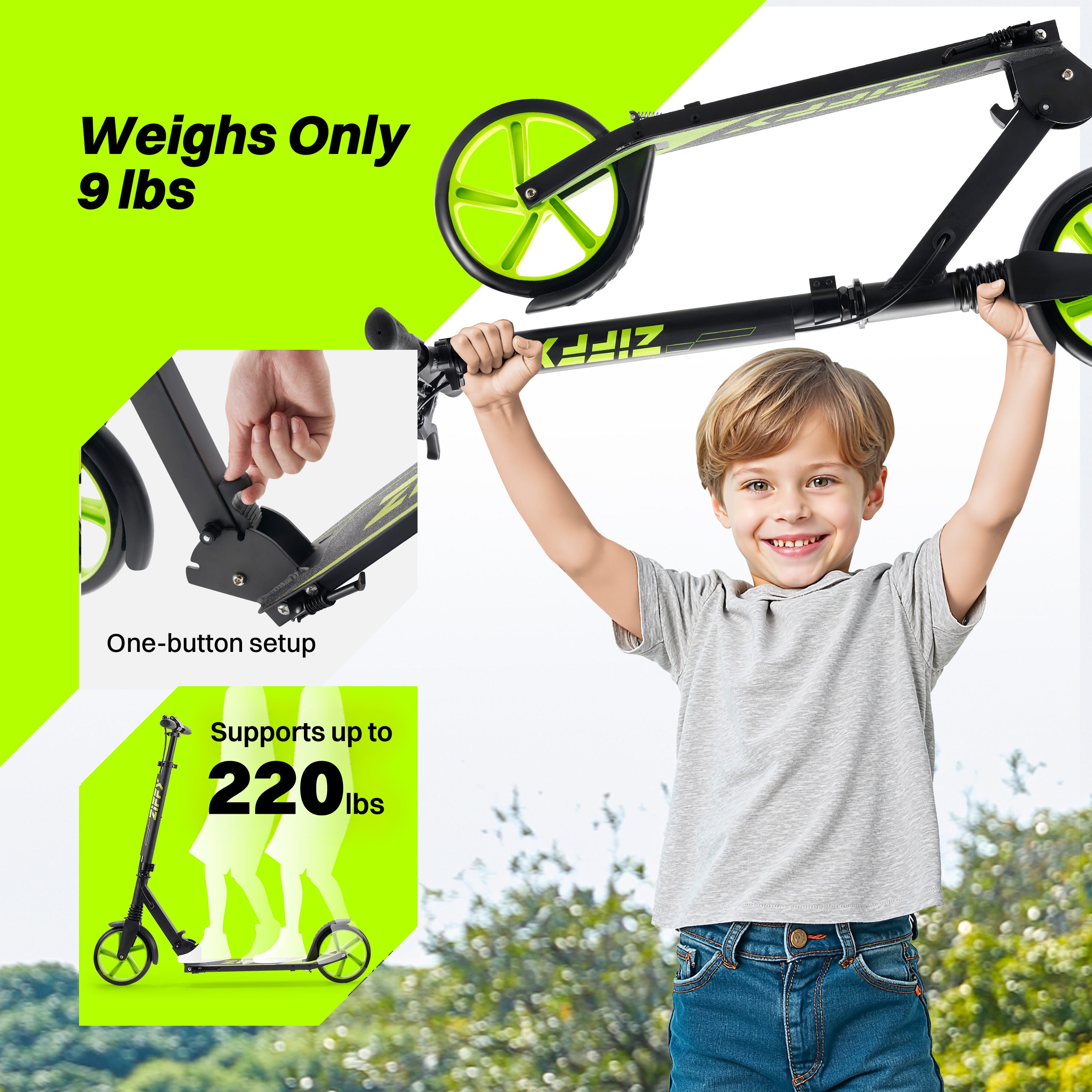 ZIFFY Big Kids Scooter