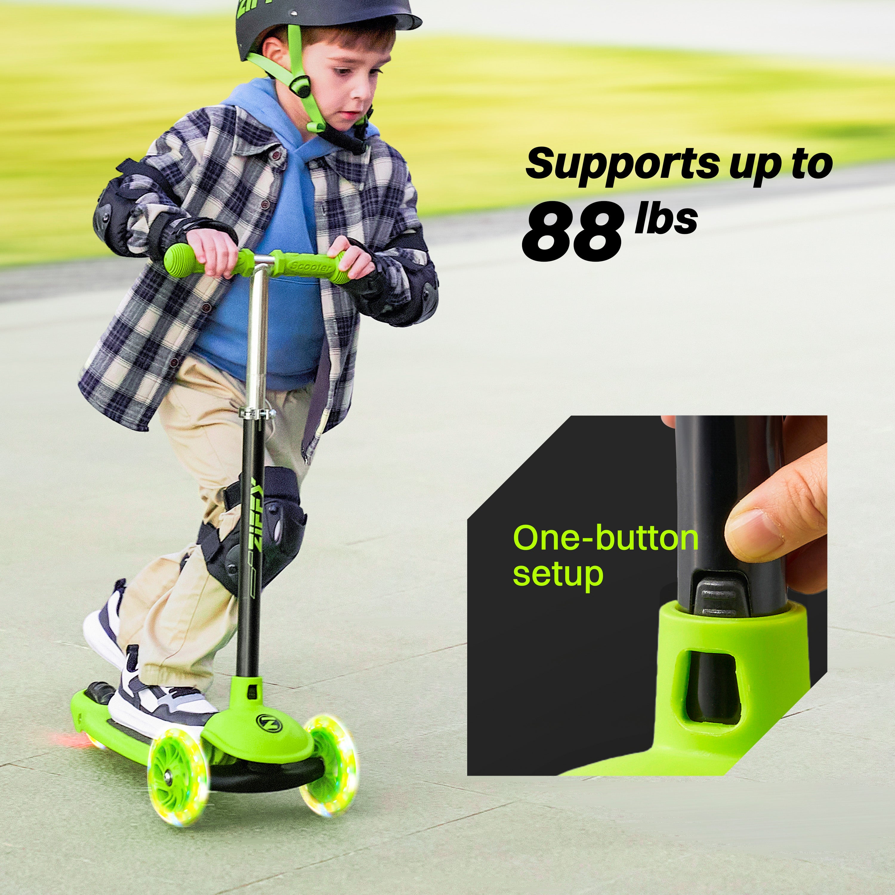 ZIFFY 3-Wheels Kick Scooter