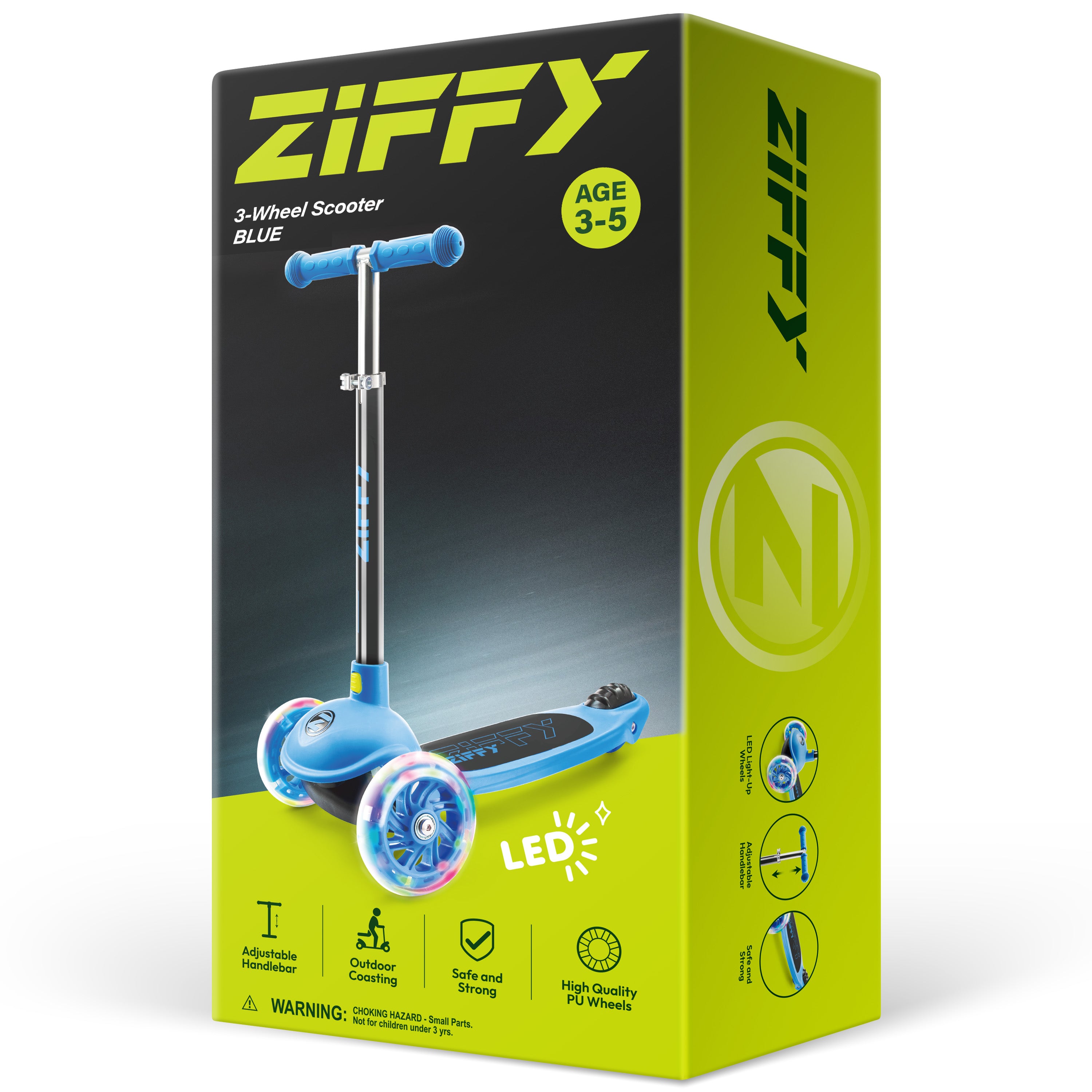 ZIFFY 3-Wheels Kick Scooter