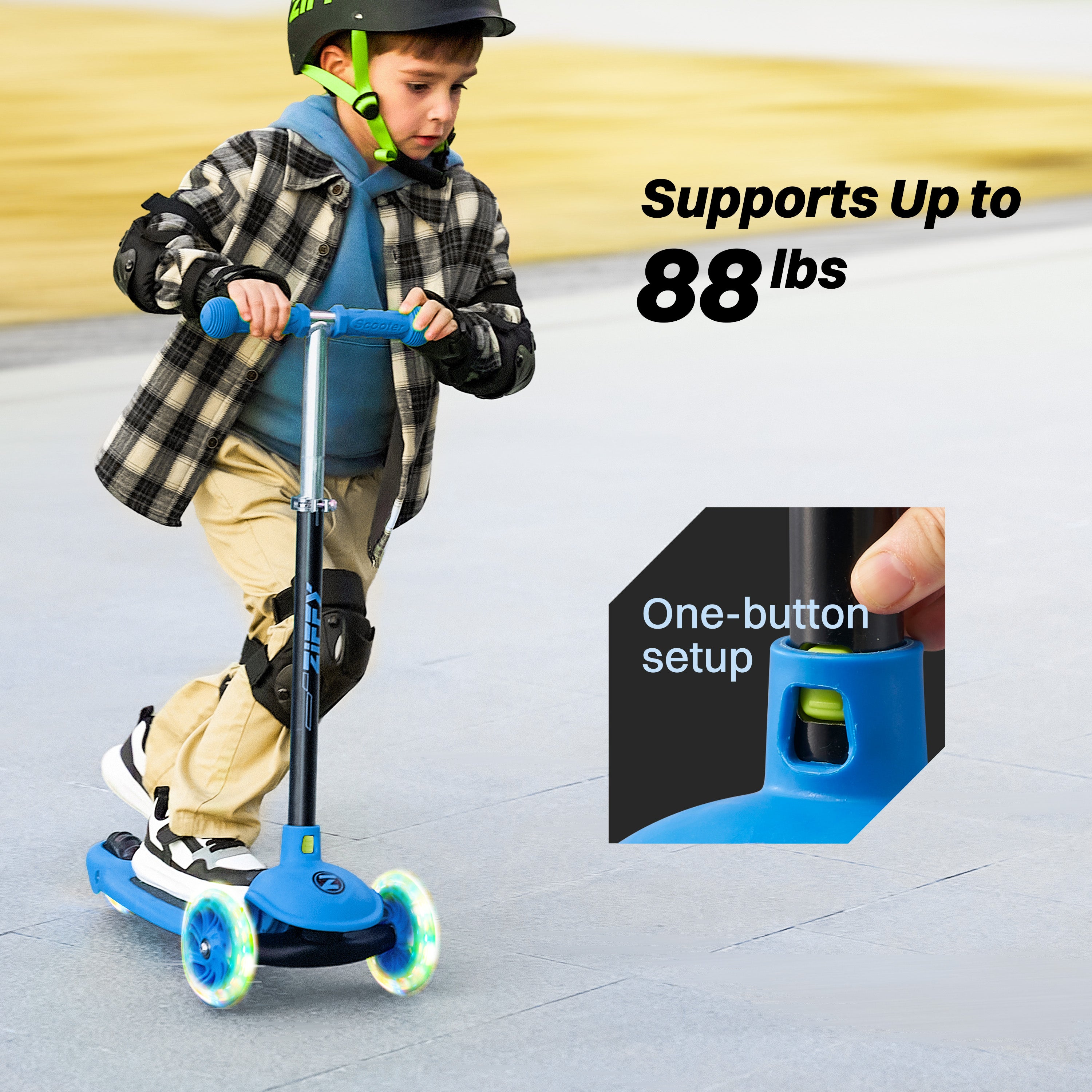 ZIFFY 3-Wheels Kick Scooter