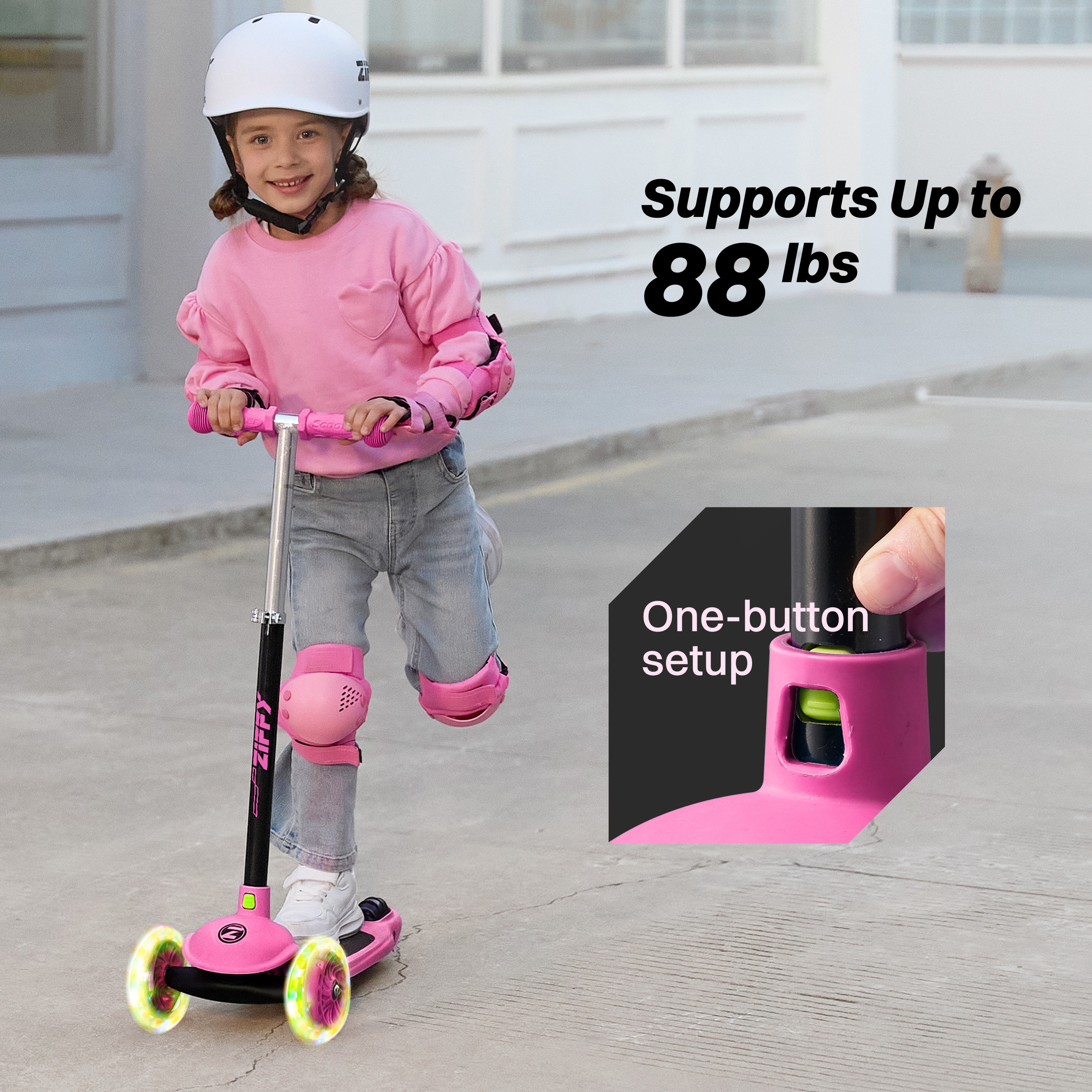 ZIFFY 3-Wheels Kick Scooter