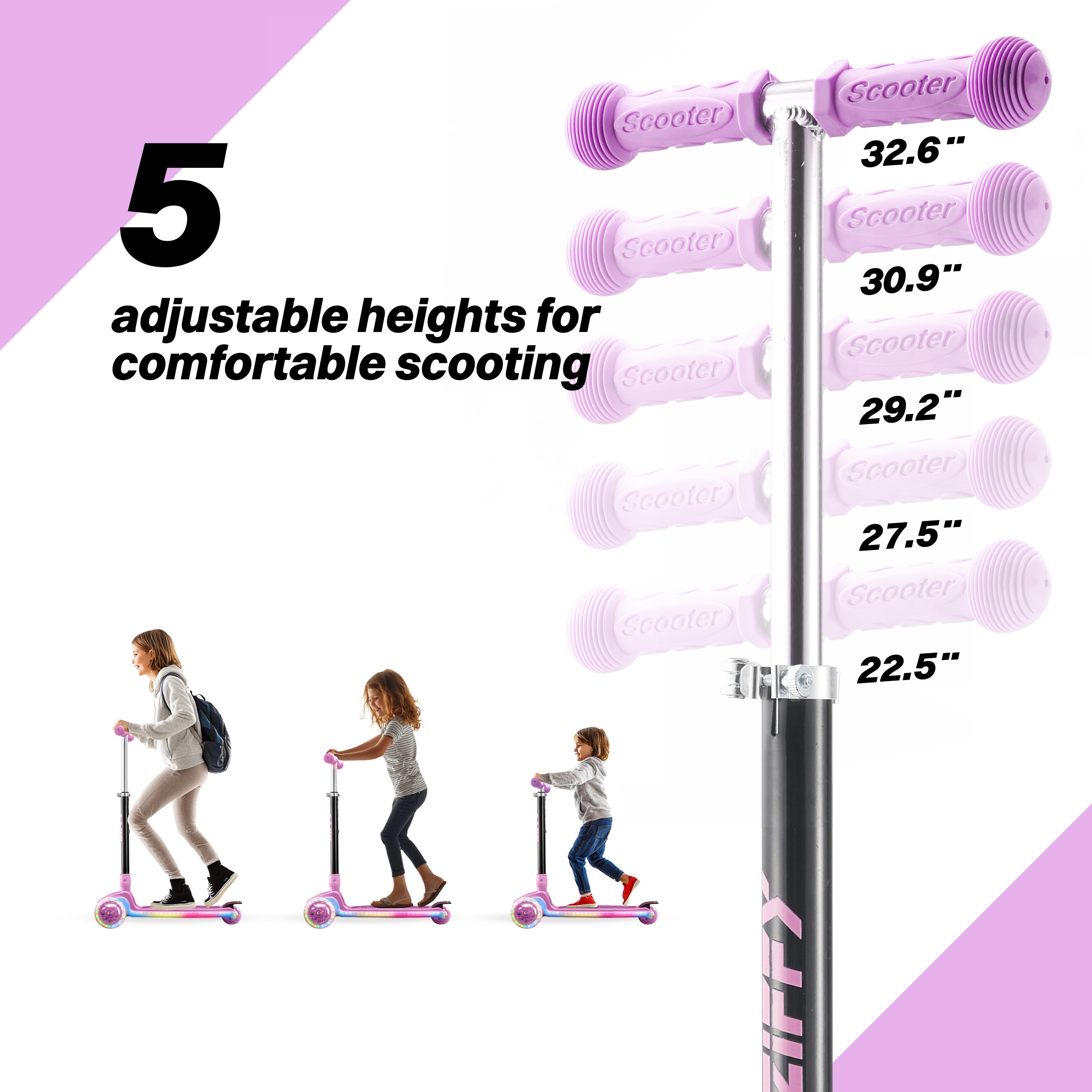 ZIFFY 3-Wheels Kick Scooter
