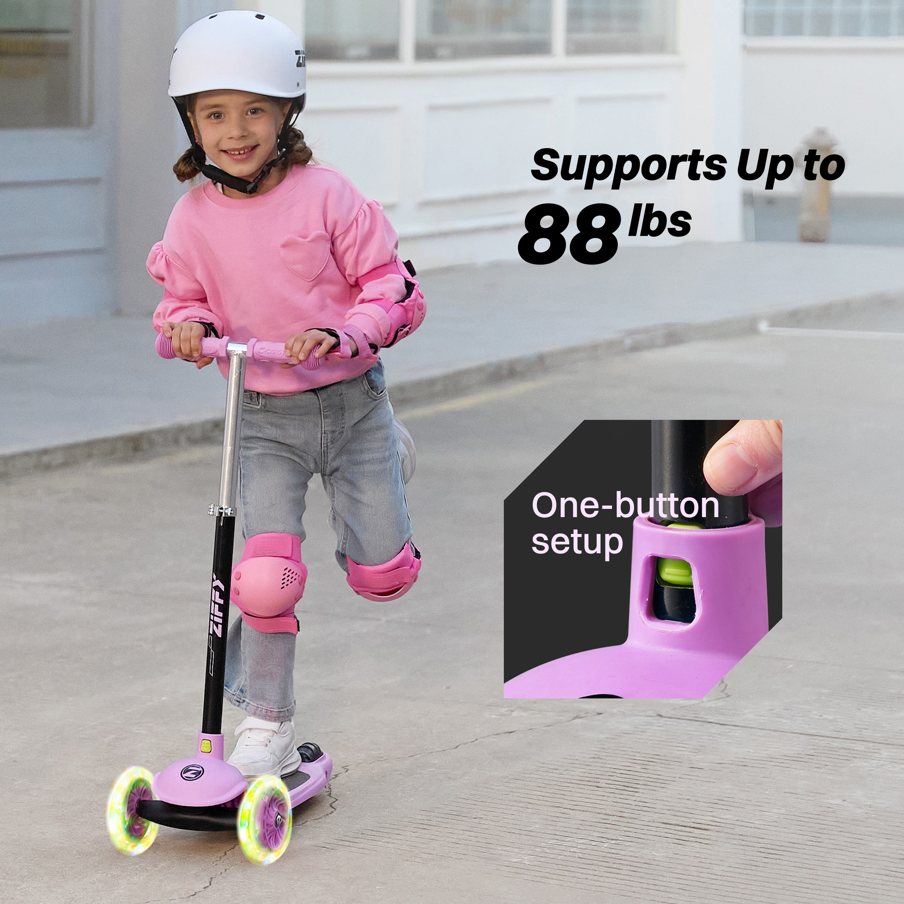 ZIFFY 3-Wheels Kick Scooter