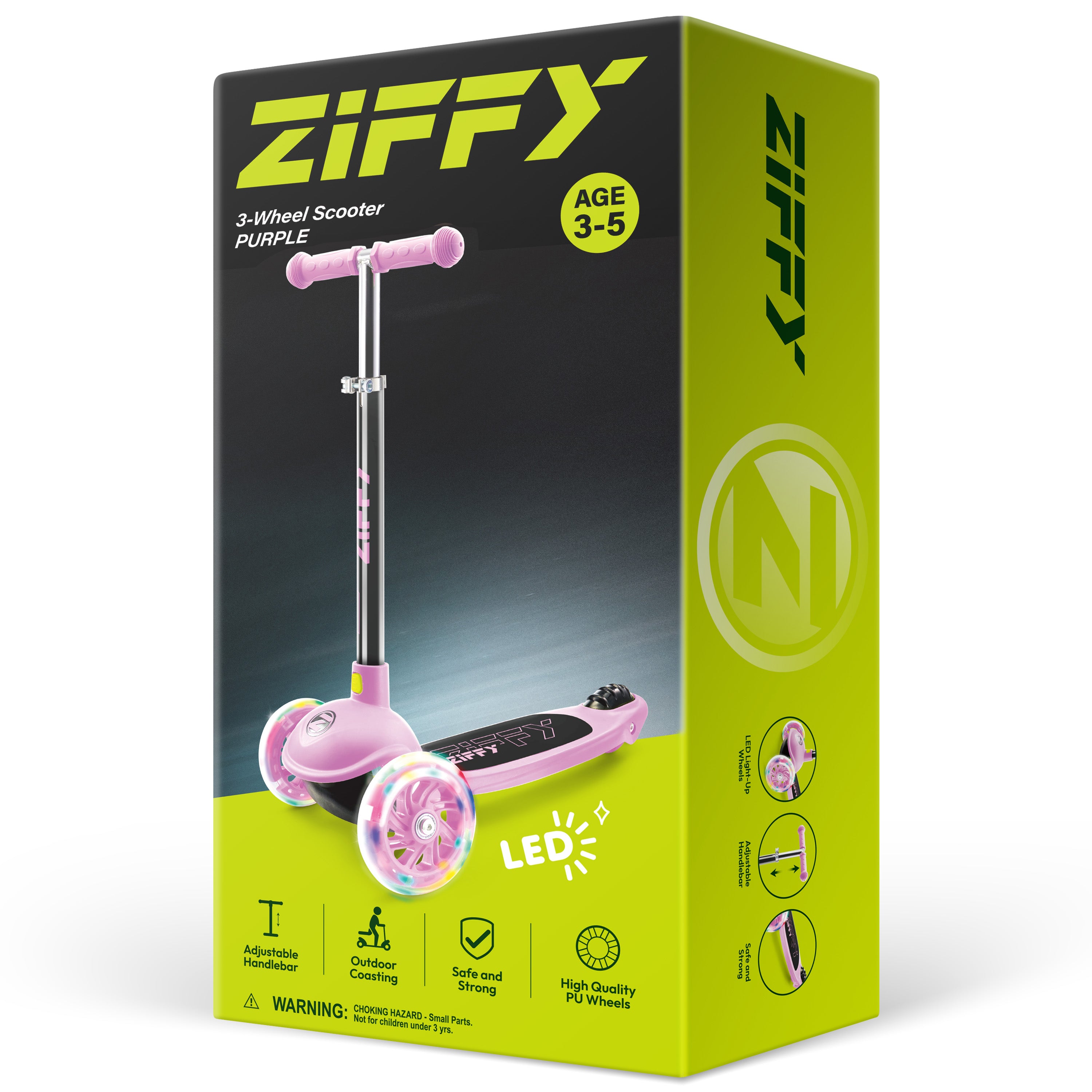 ZIFFY 3-Wheels Kick Scooter
