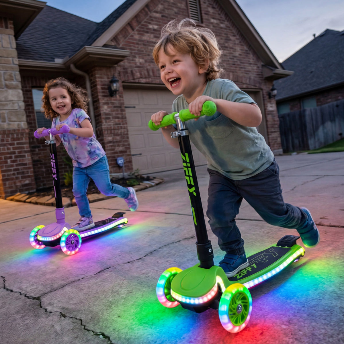 ZIFFY Light-Up Kids Scooter