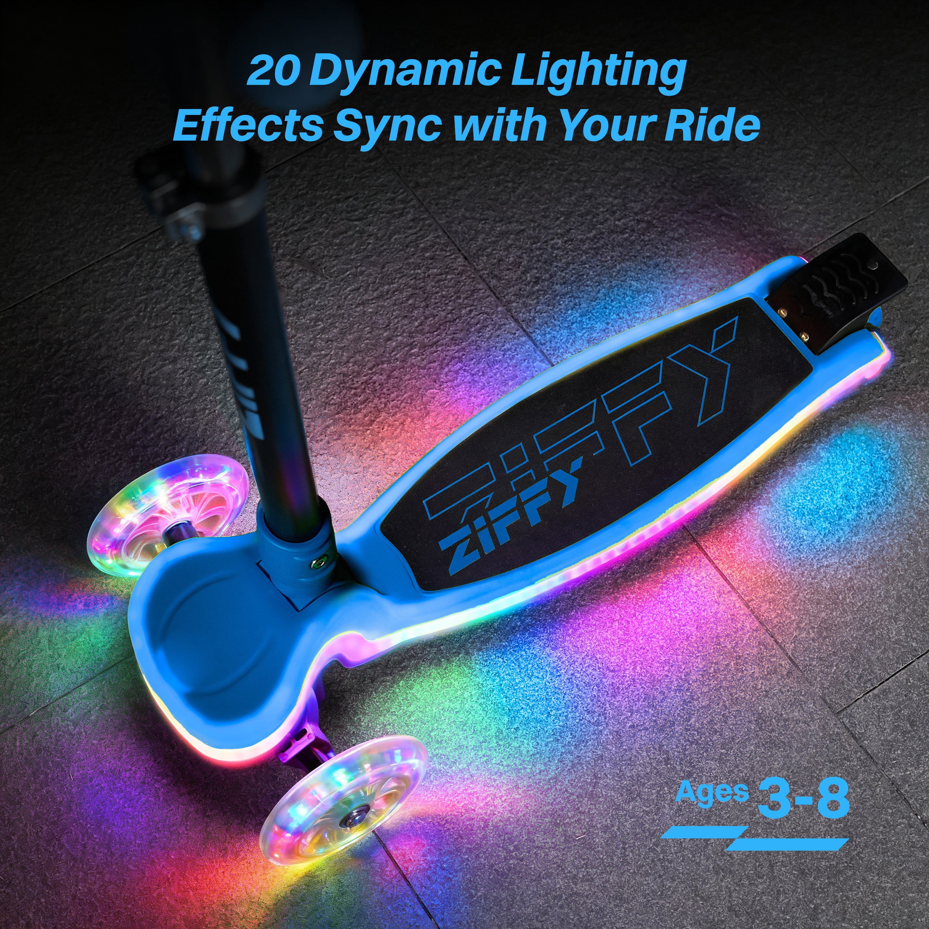 ZIFFY Light-Up Kids Scooter