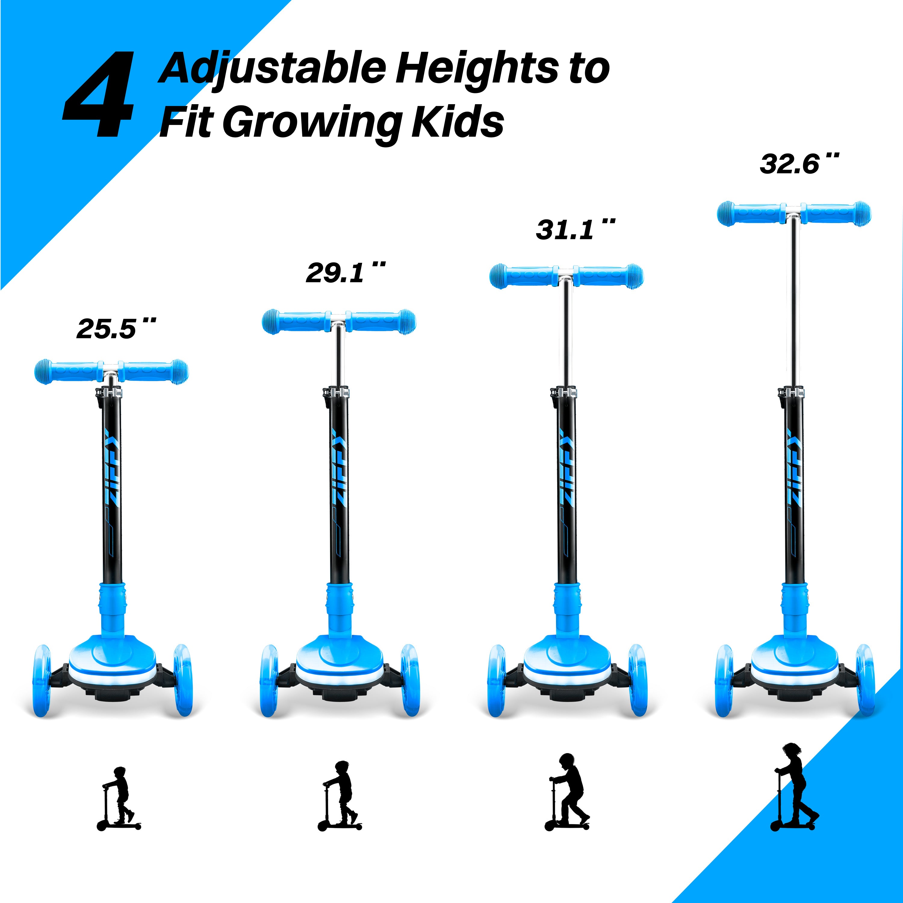 ZIFFY Light-Up Kids Scooter