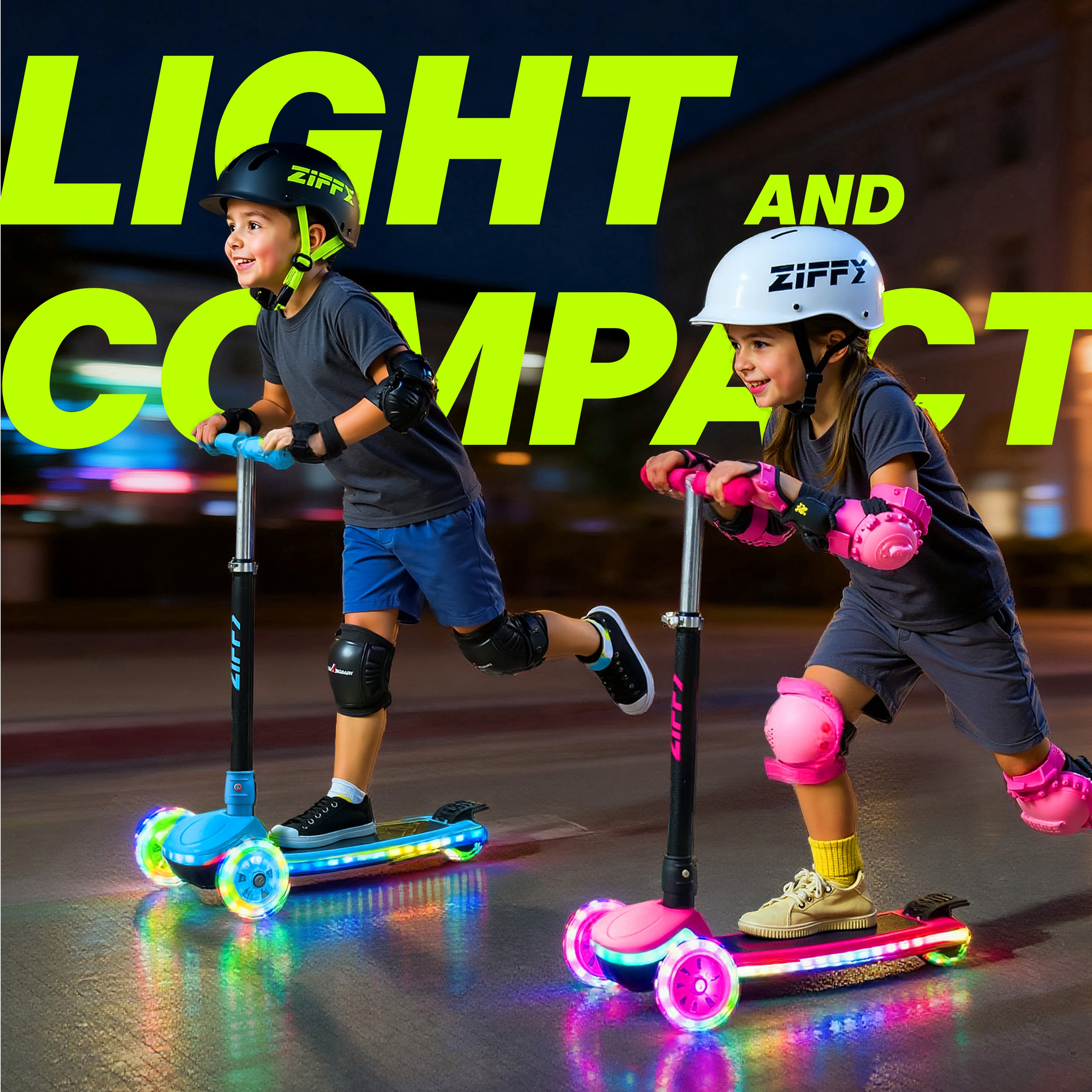 ZIFFY Light-Up Kids Scooter