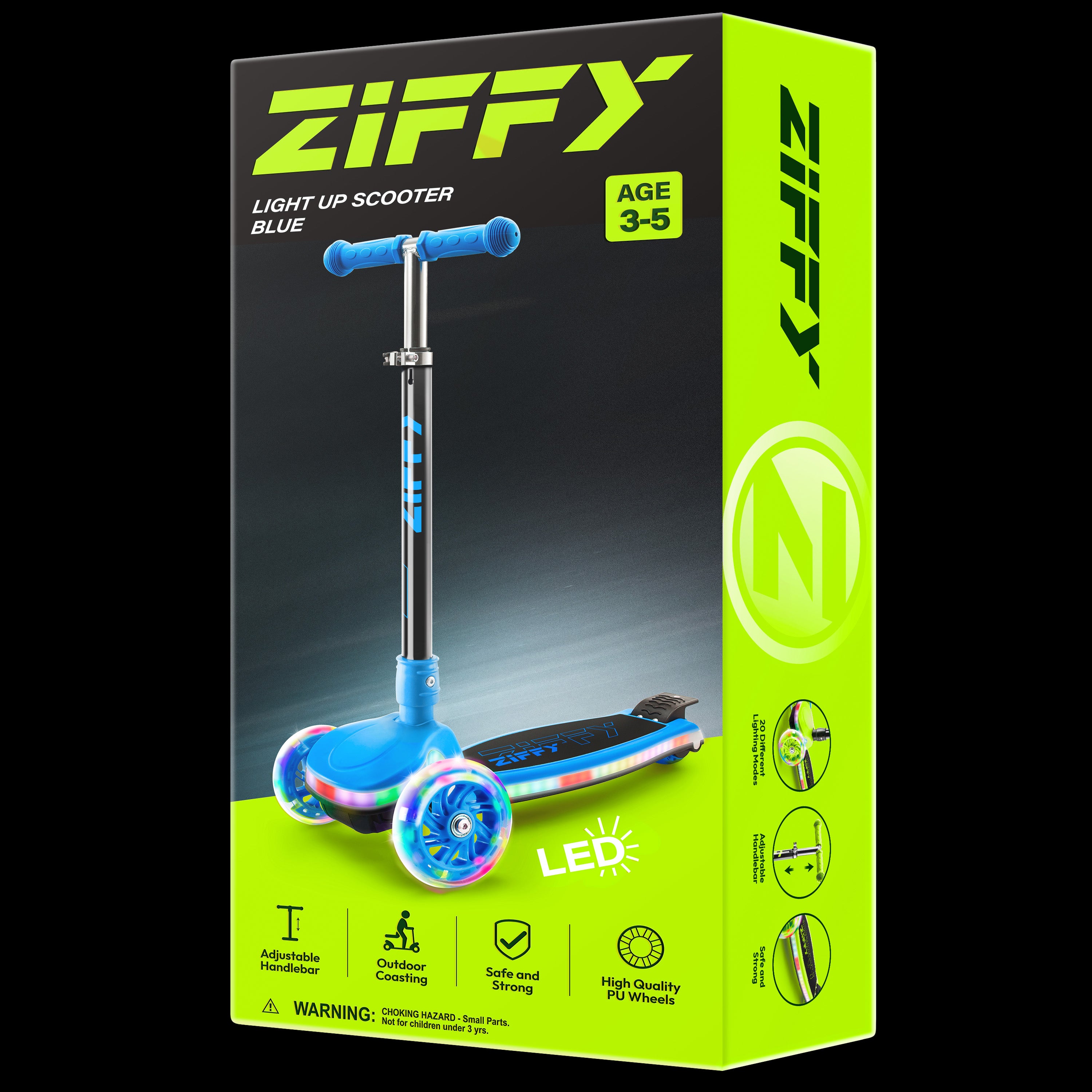 ZIFFY Light-Up Kids Scooter