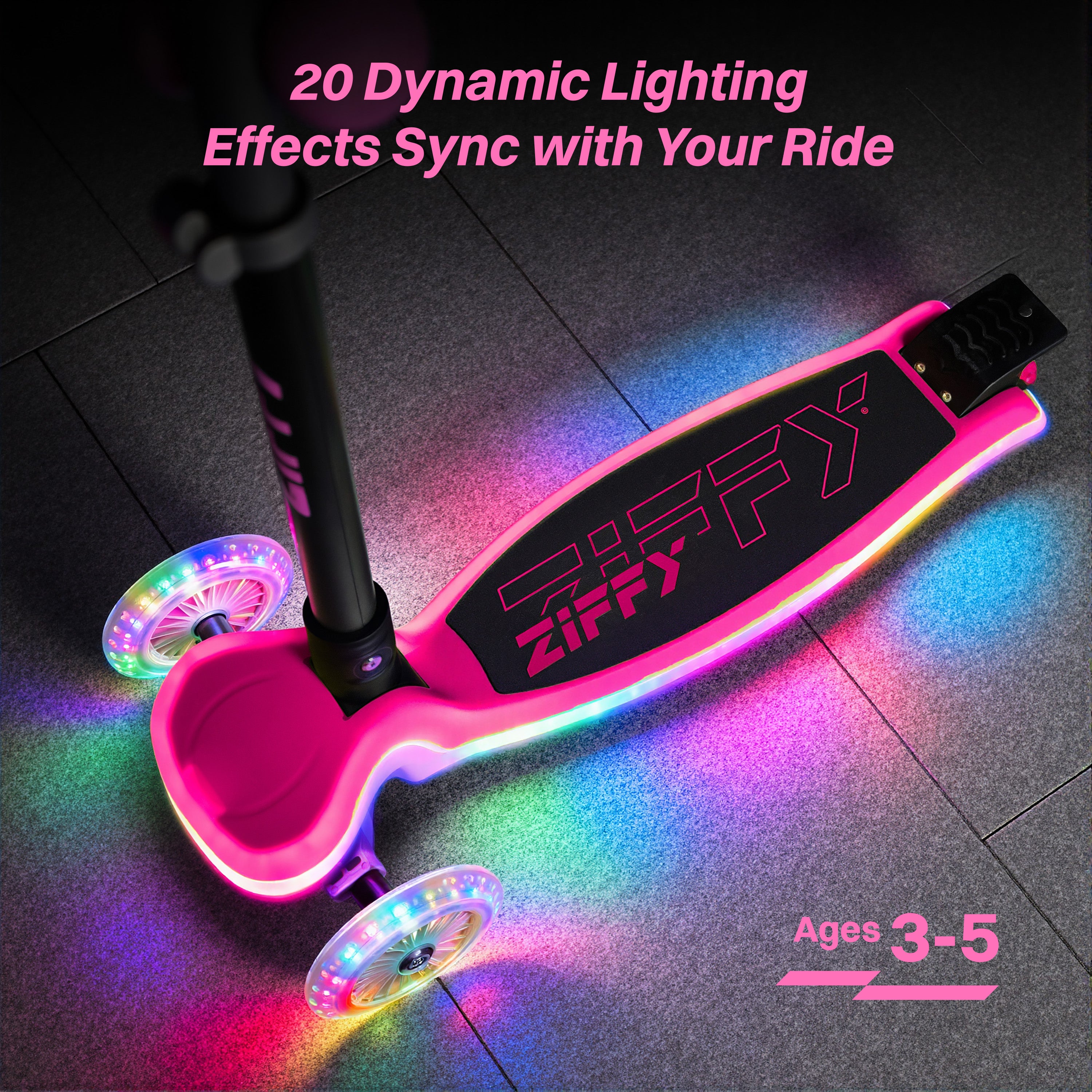 ZIFFY Light-Up Kids Scooter