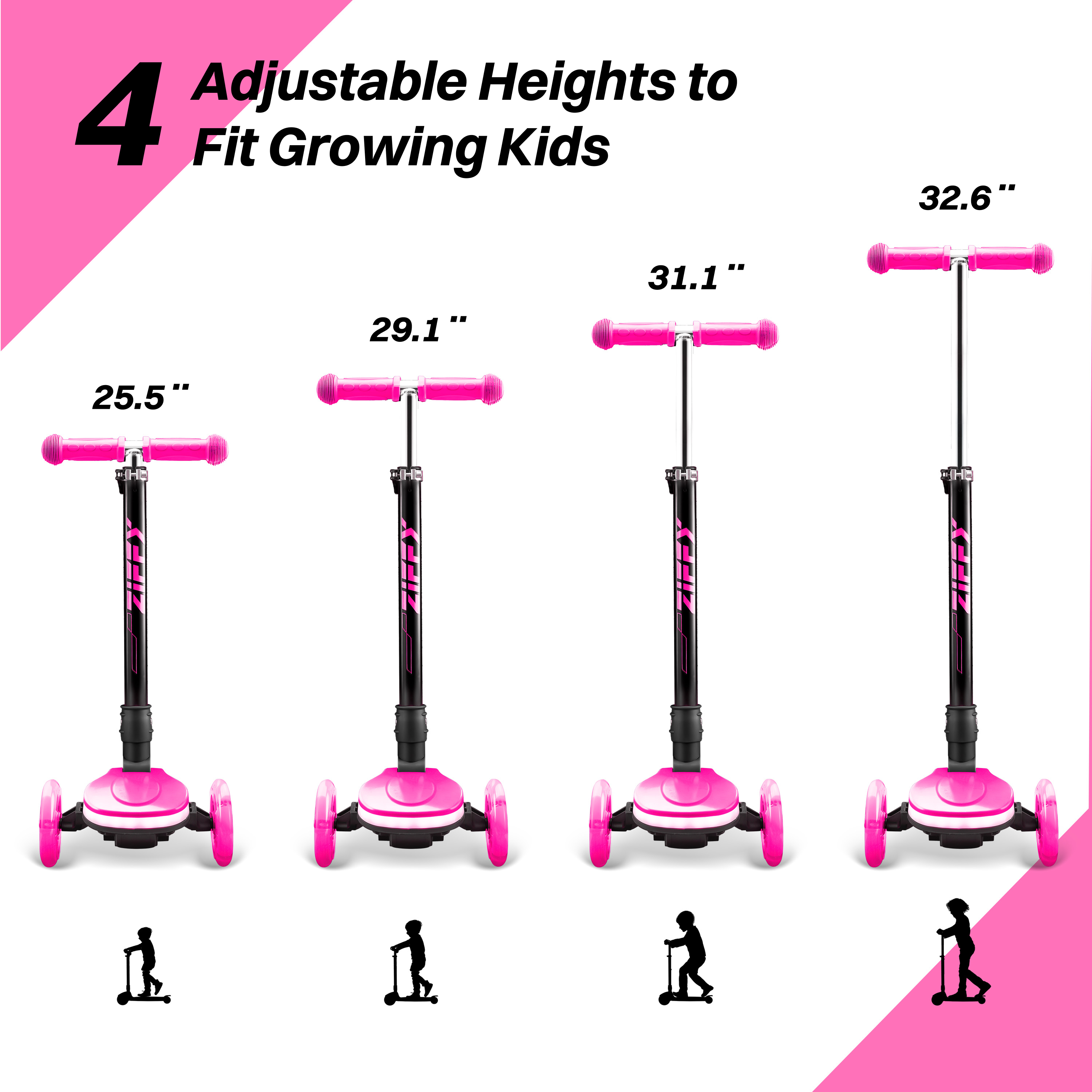 ZIFFY Light-Up Kids Scooter