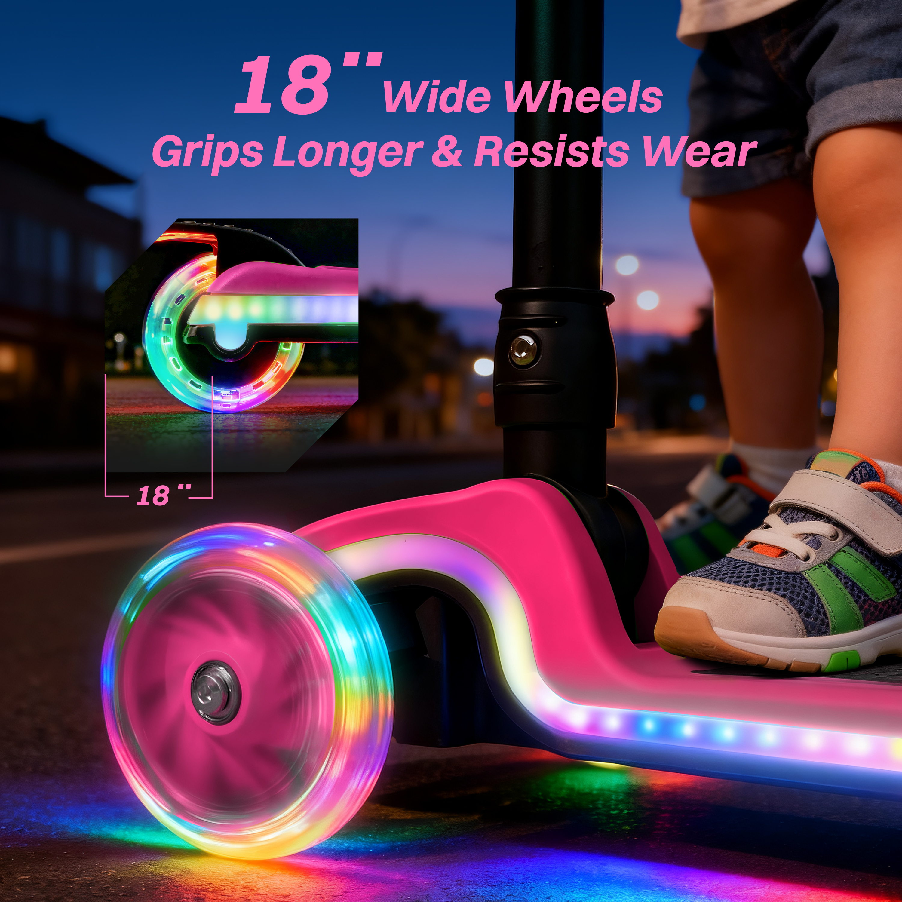 ZIFFY Light-Up Kids Scooter