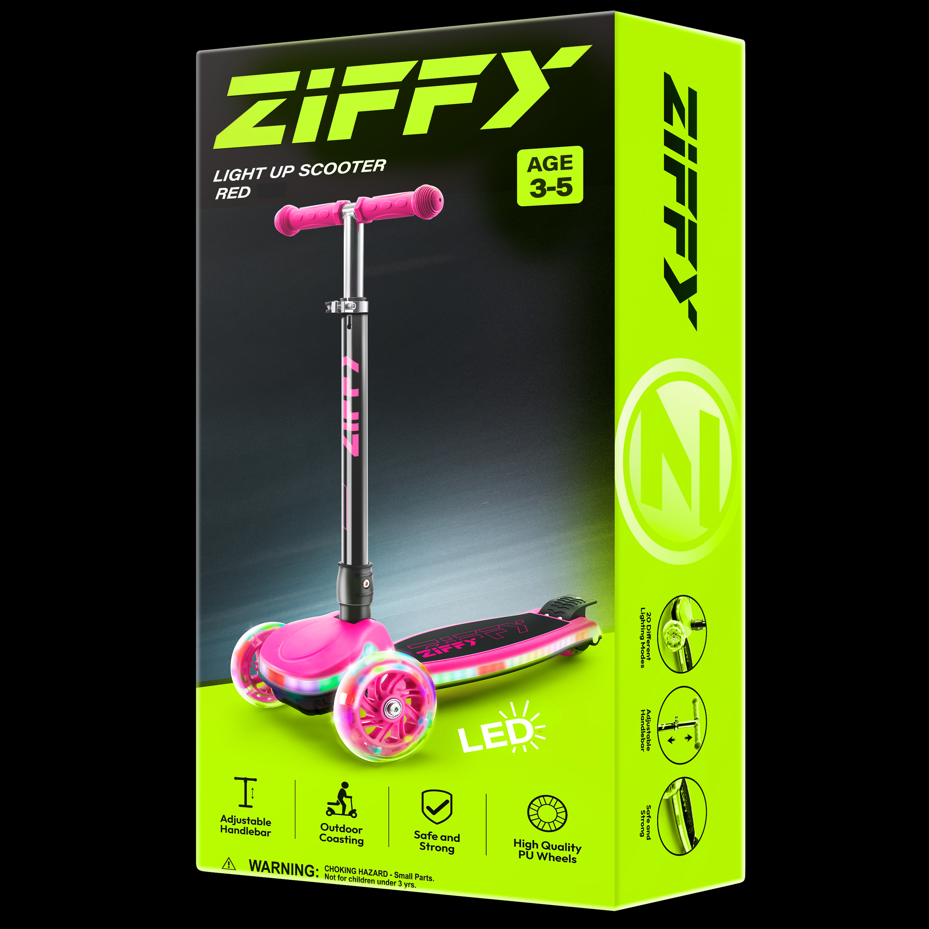 ZIFFY Light-Up Kids Scooter
