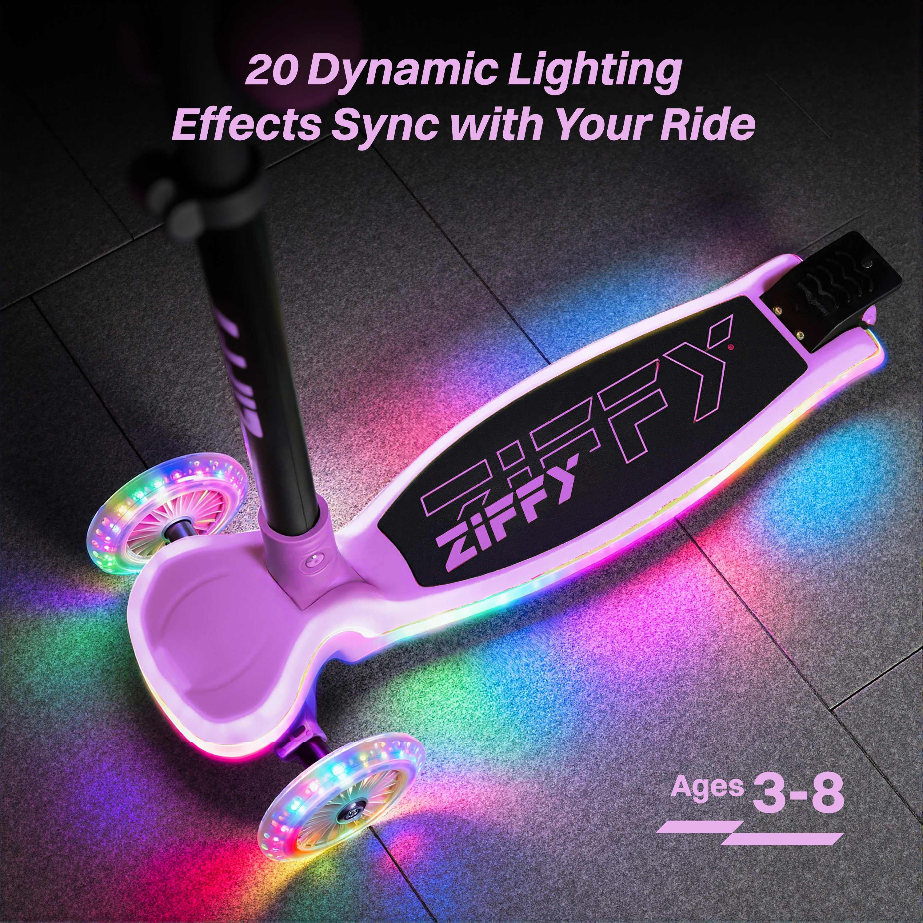 ZIFFY Light-Up Kids Scooter