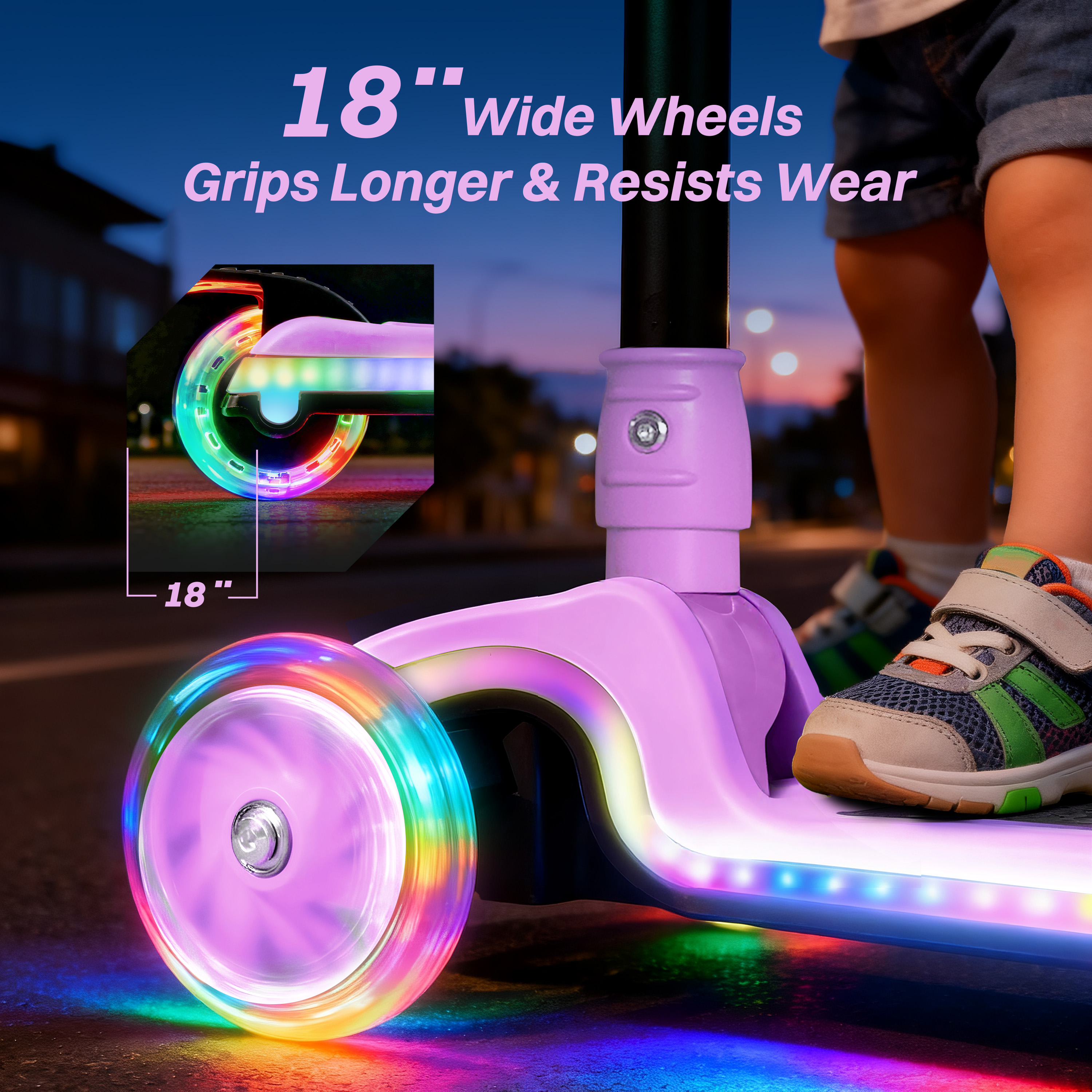 ZIFFY Light-Up Kids Scooter