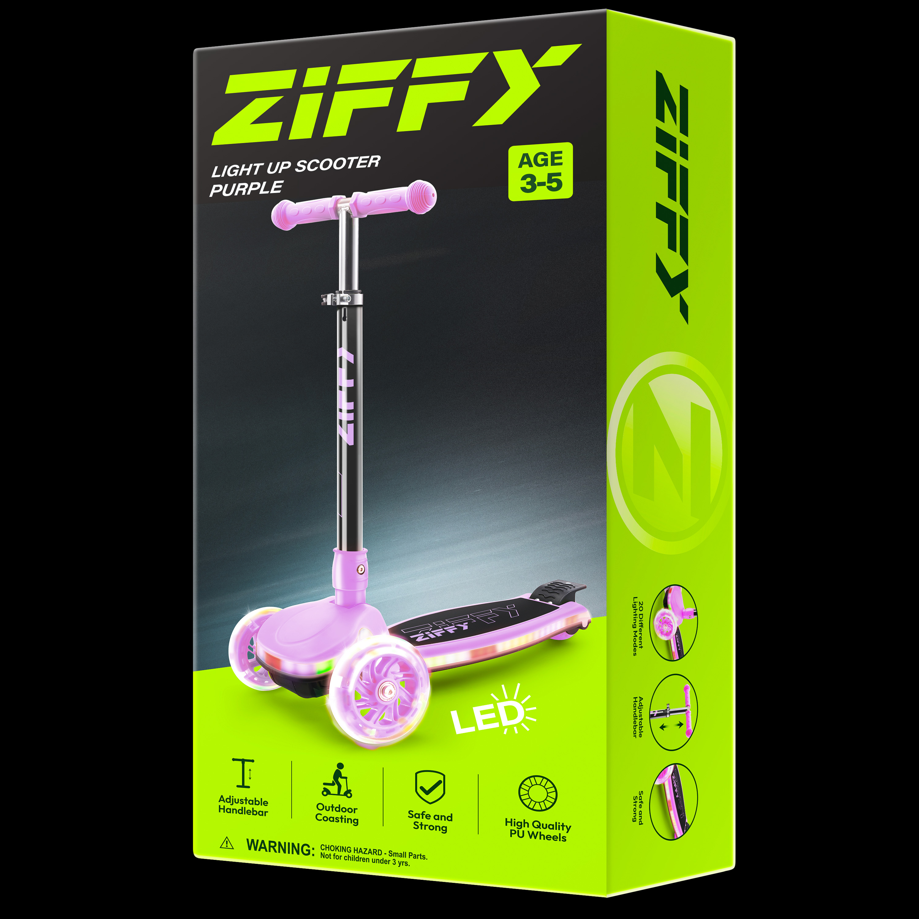 ZIFFY Light-Up Kids Scooter
