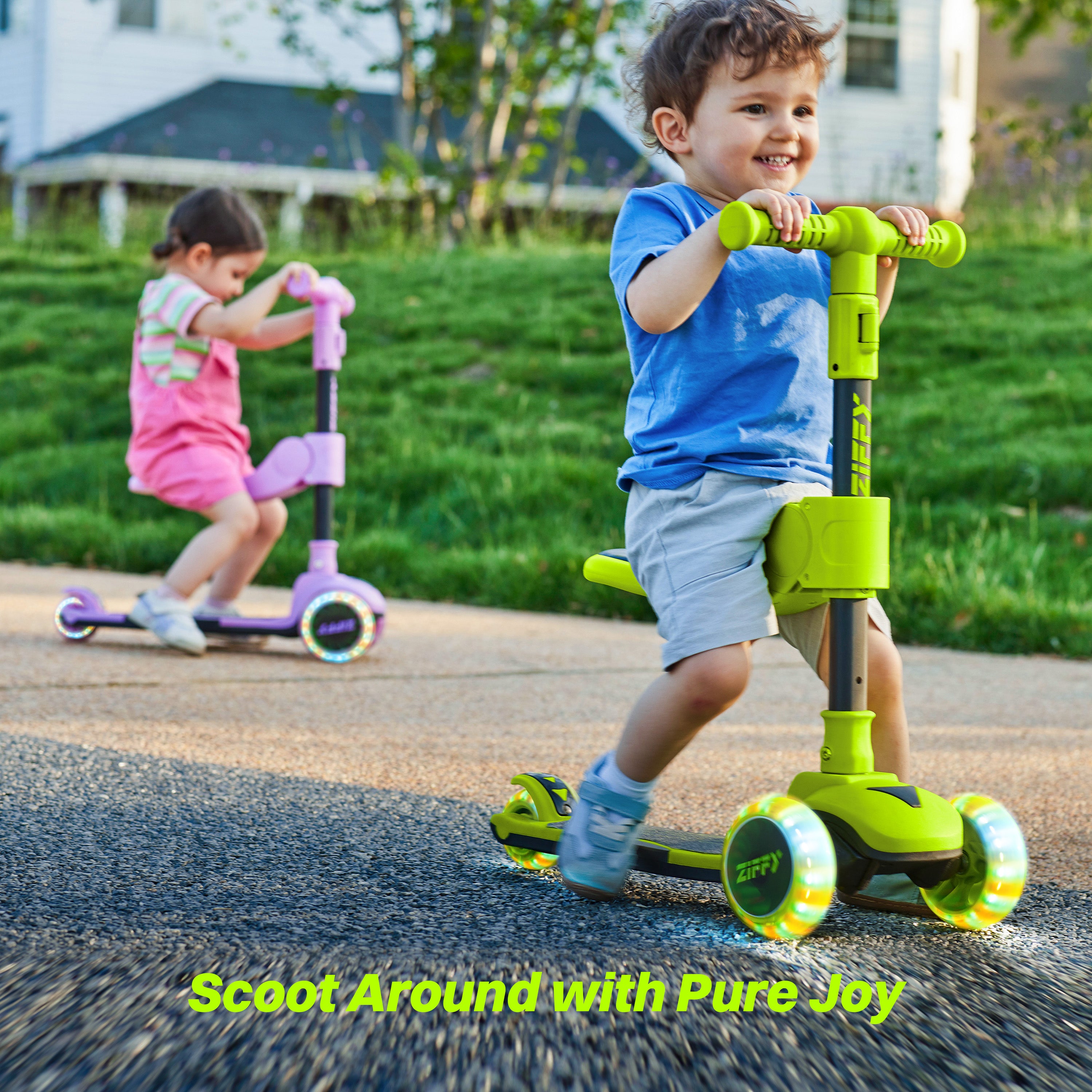 ZIFFY 2-in-1 Foldable Scooter