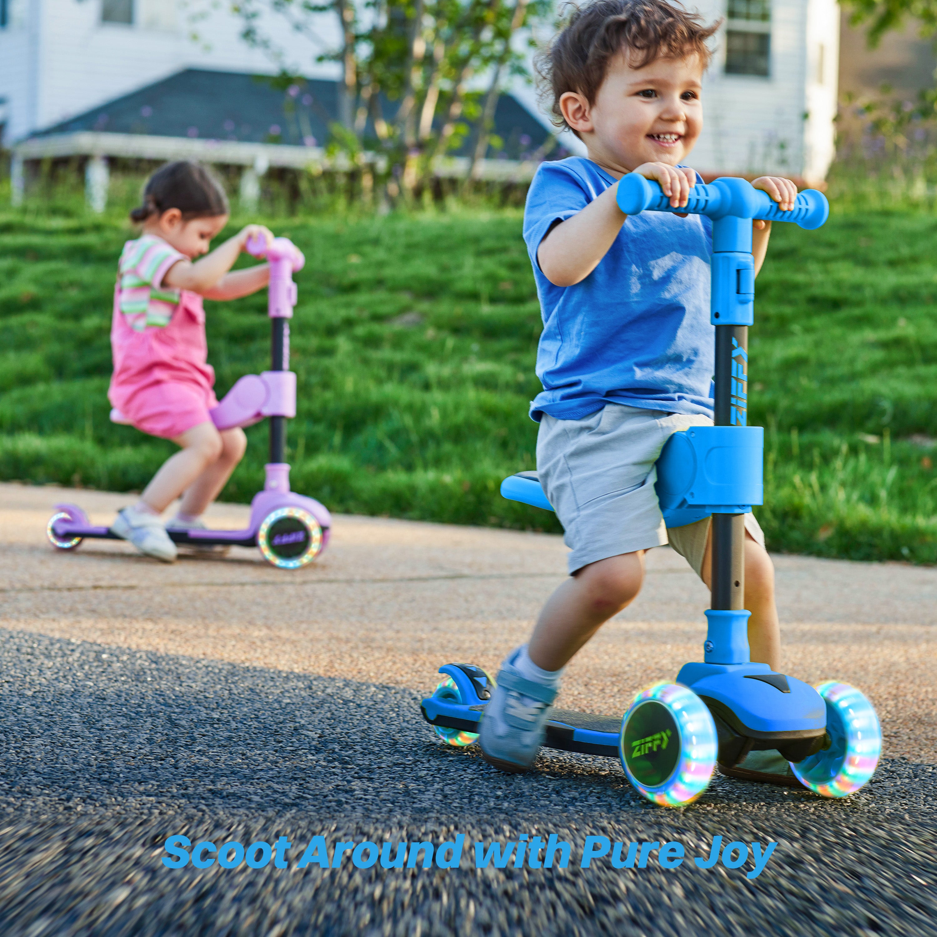 ZIFFY 2-in-1 Foldable Scooter