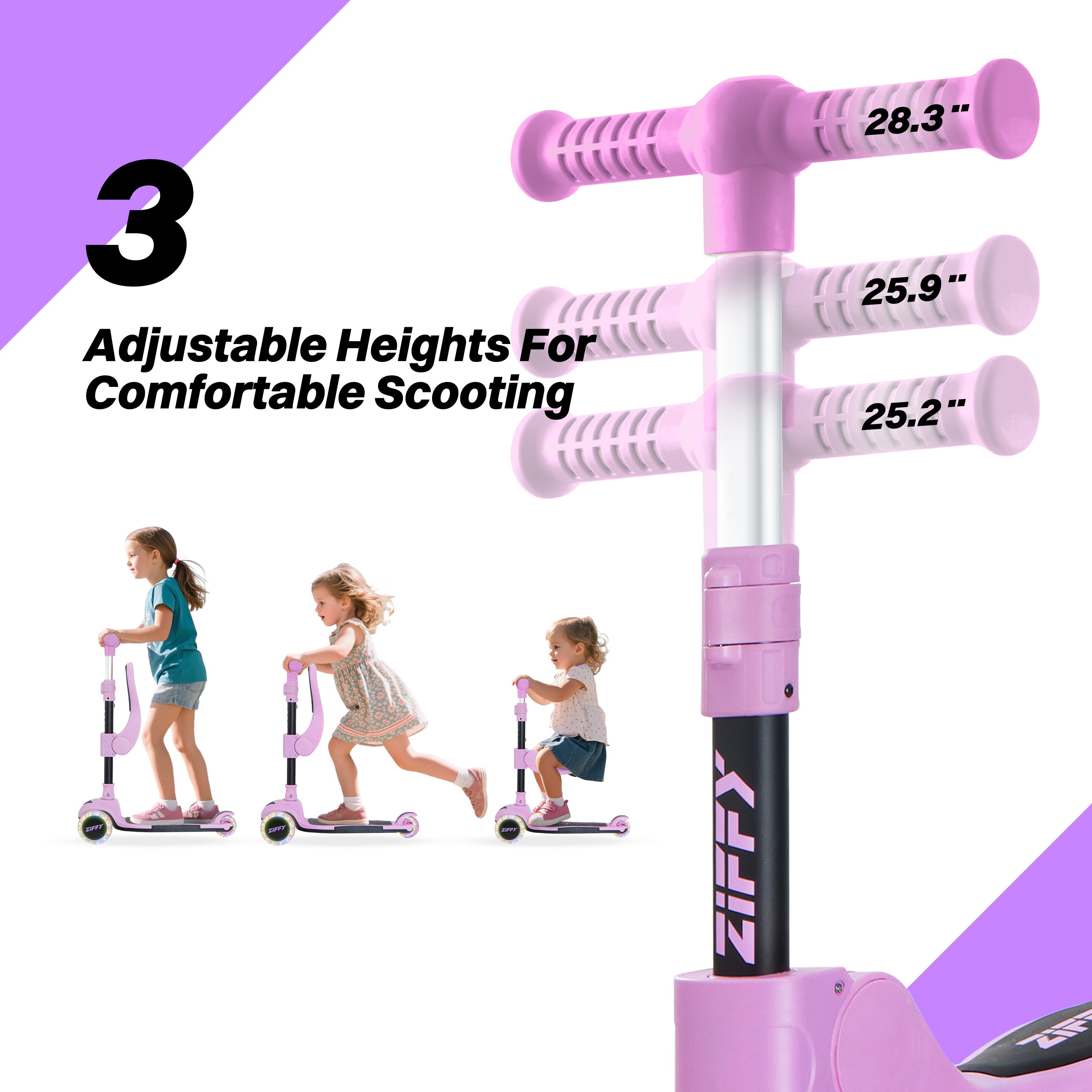 ZIFFY 2-in-1 Foldable Scooter