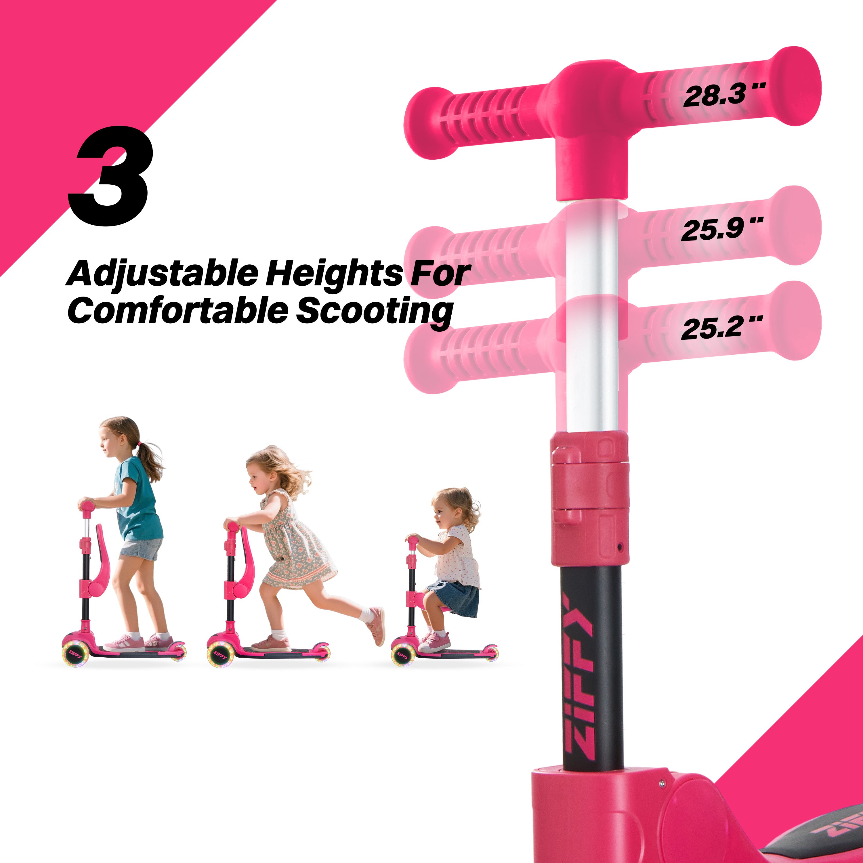 ZIFFY 2-in-1 Foldable Scooter