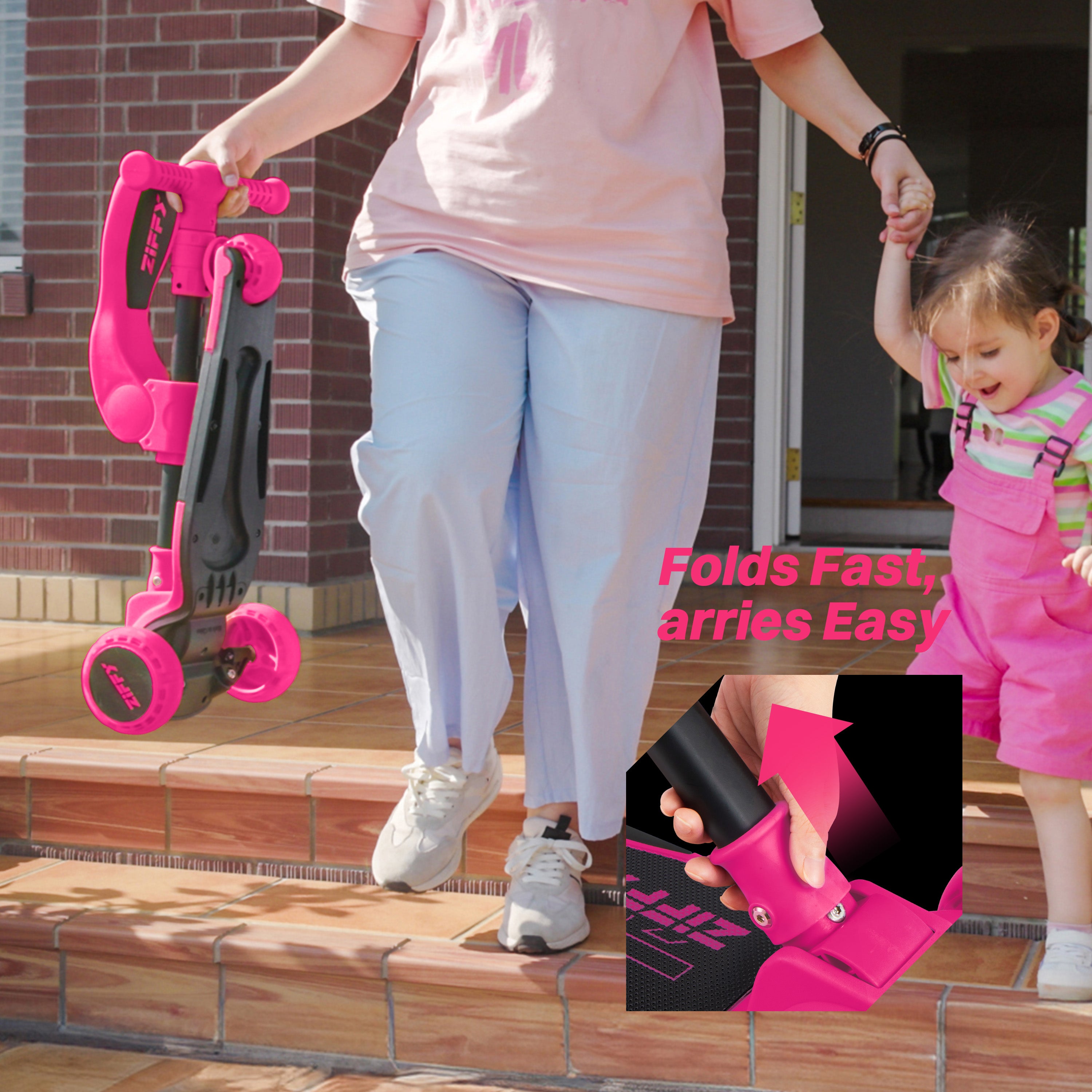 ZIFFY 2-in-1 Foldable Scooter